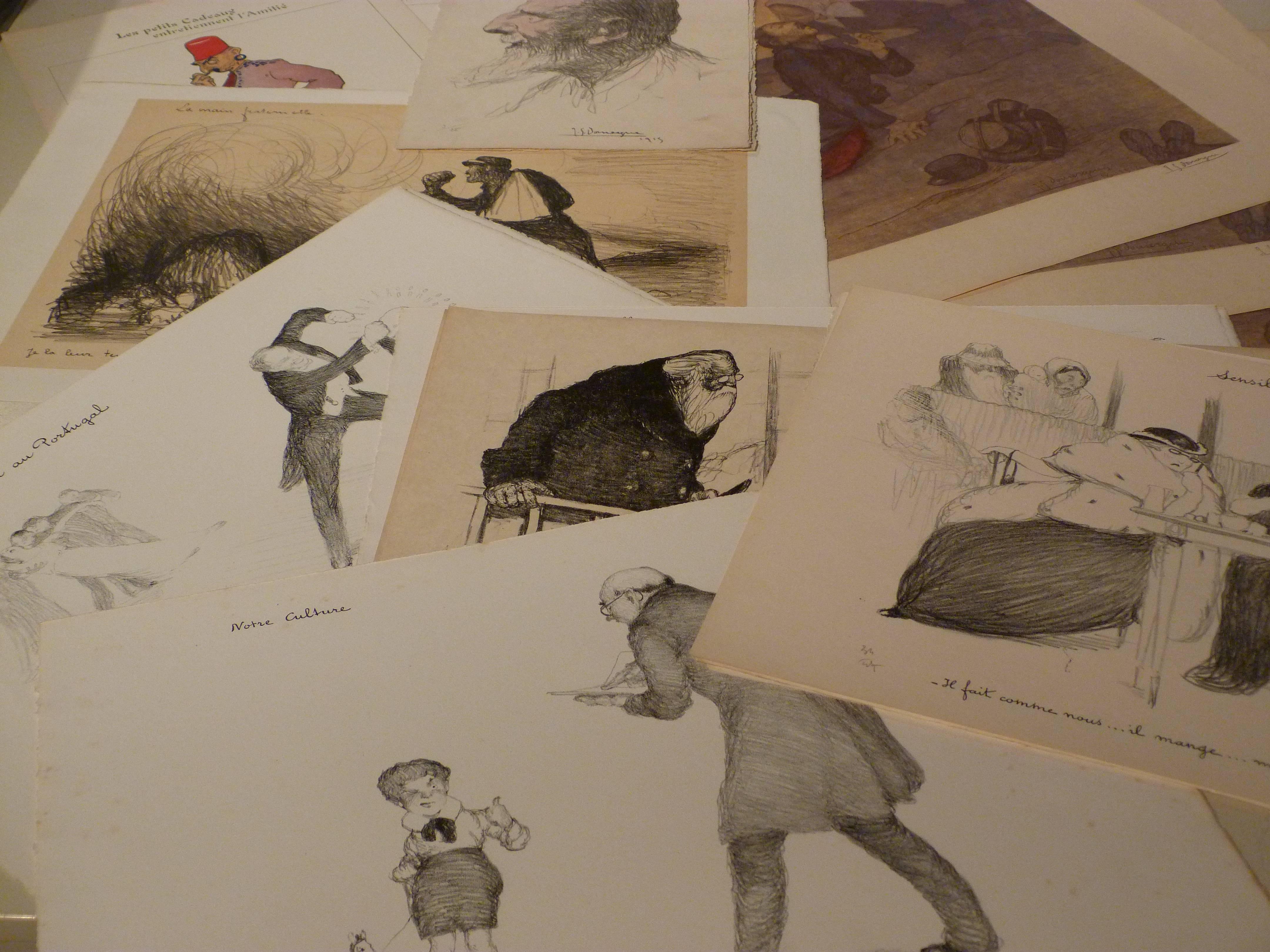 A collection of 500 originals WW1 artworks by various artists - Impressionist Print by Théophile Alexandre Steinlen