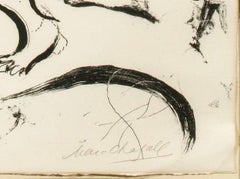 Original handsigned large lithograph of a circus scene