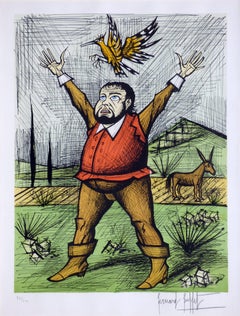 Sancho Panza and the donkey