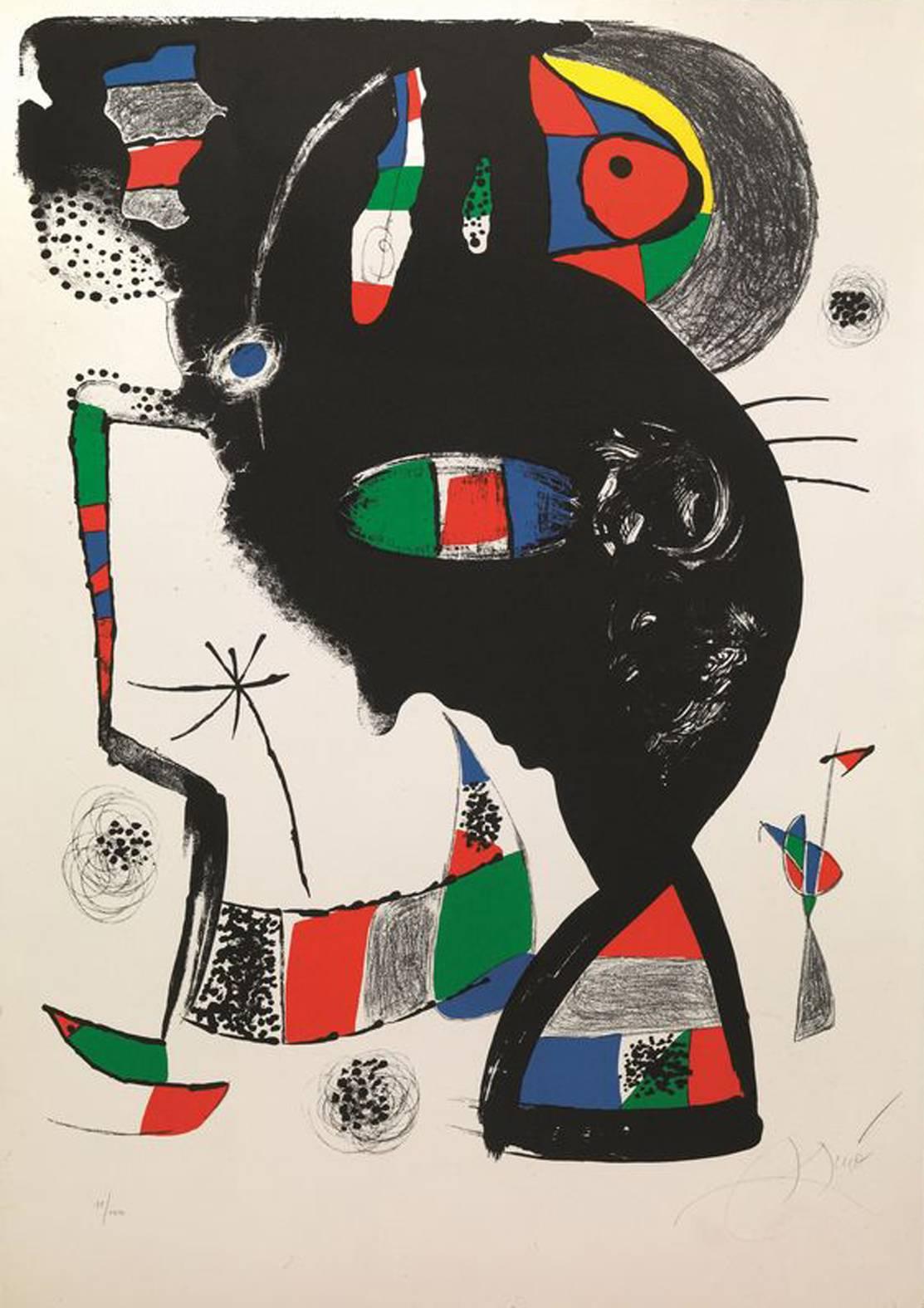 Joan Miró Abstract Print - Abstract Composition 42 rue Blomet 