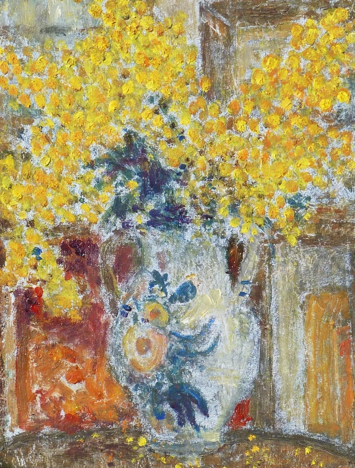 Les Mimosas - Still Life - Impressionist Painting by Marko STUPAR