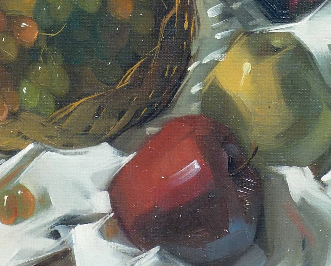 Fruits et Clos Montmartre - Painting by Mariano YUNTA LOPESINO
