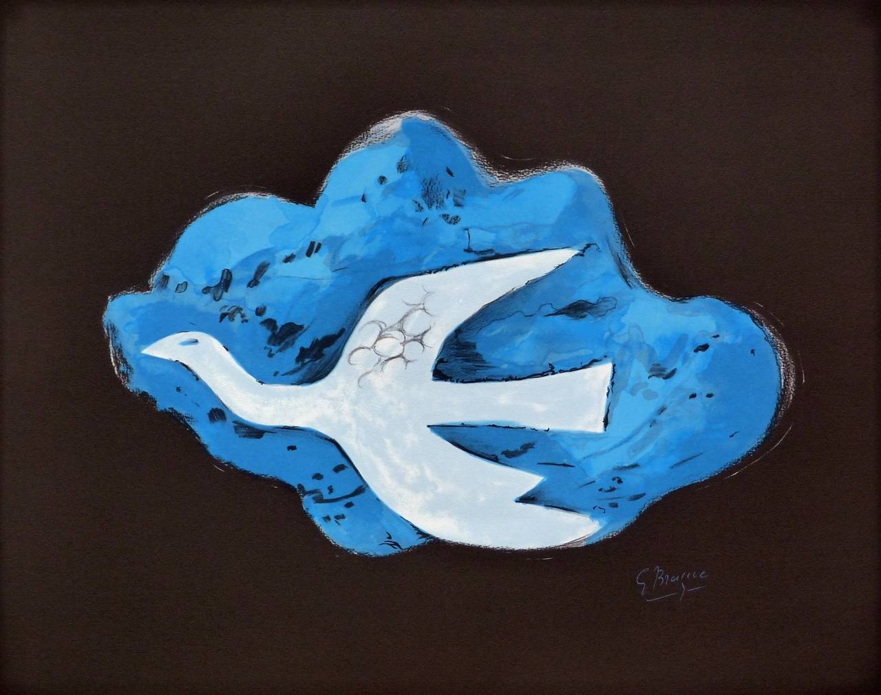 Composition à l'oiseau - Print by Georges Braque