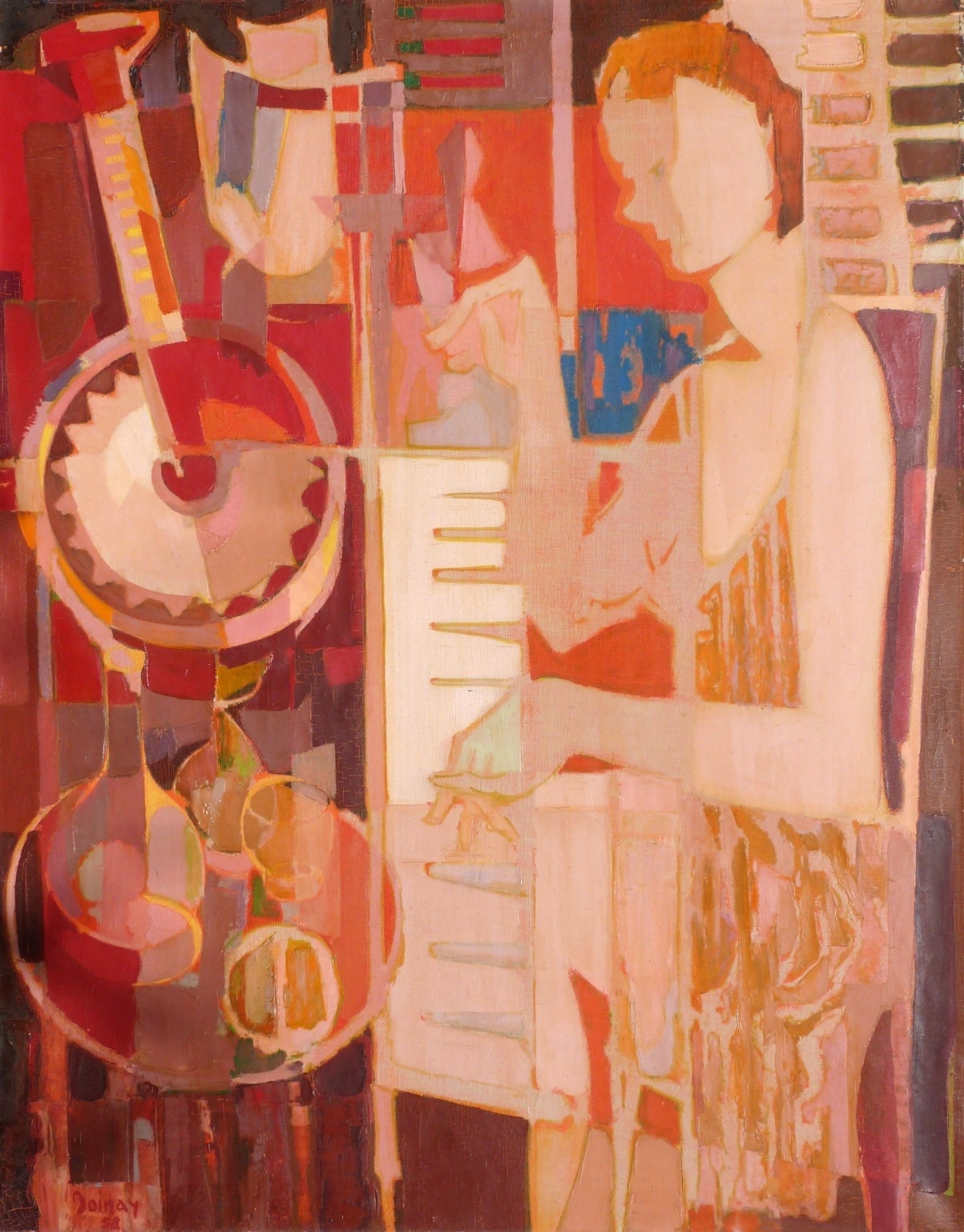 Robert BONNAY Abstract Painting - The Pianist