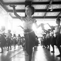 Vintage The dancers in Chamsaya, Palais Royal, Cambodian, 1966
