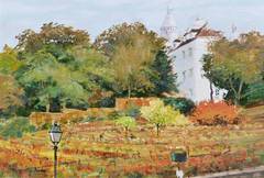 The vineyard of Montmartre and the sacré-coeur