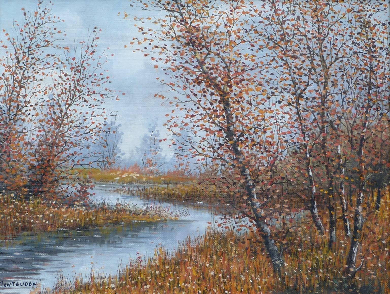 The Rivers - Painting by Serge Montaudon
