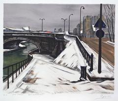 Paris under the snow
