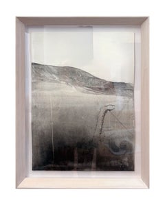 Landscape BW, Contemporary Black and White Pigment Drawing on Canson Paper