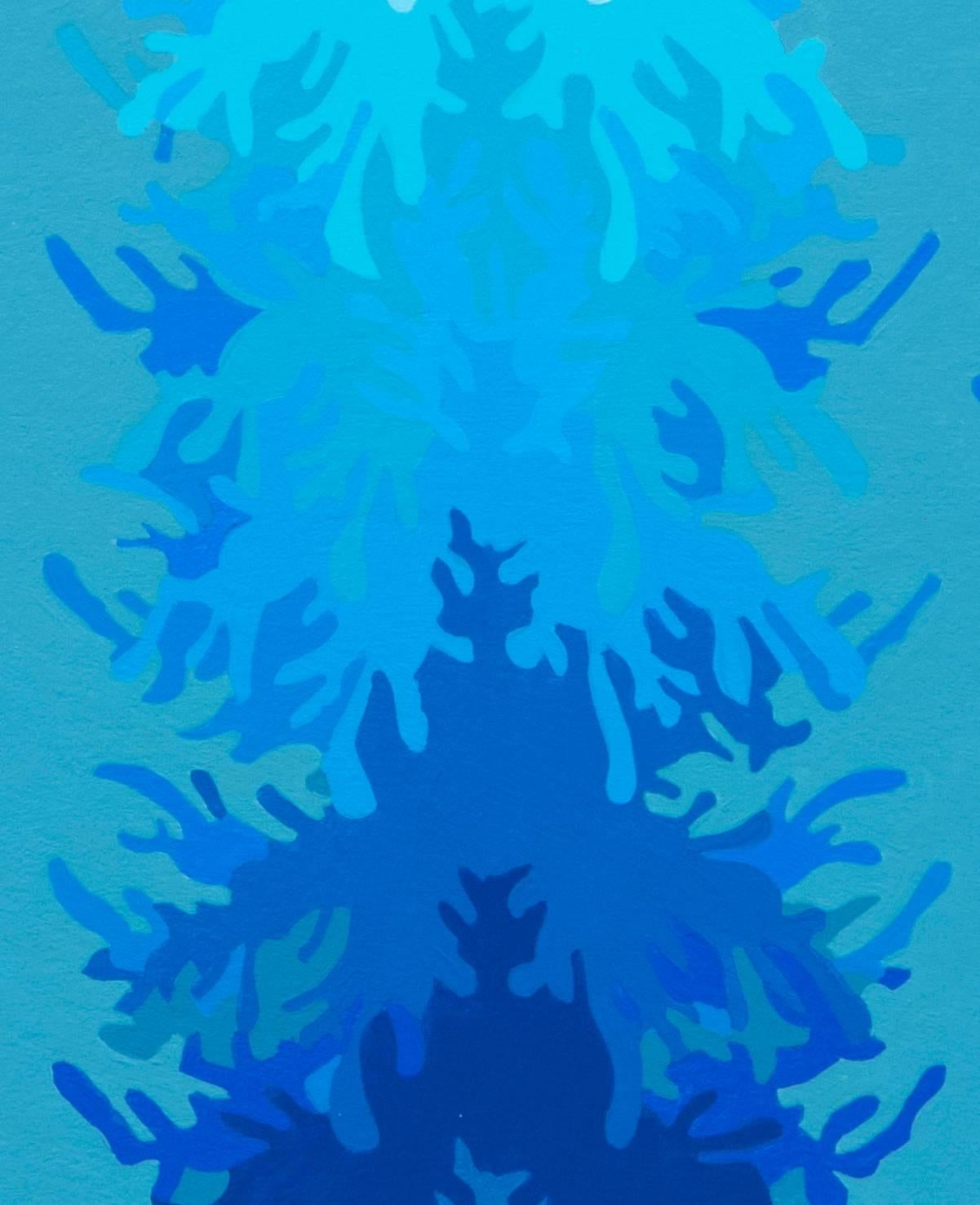 Blue Abyss - Painting by Katia Santibañez
