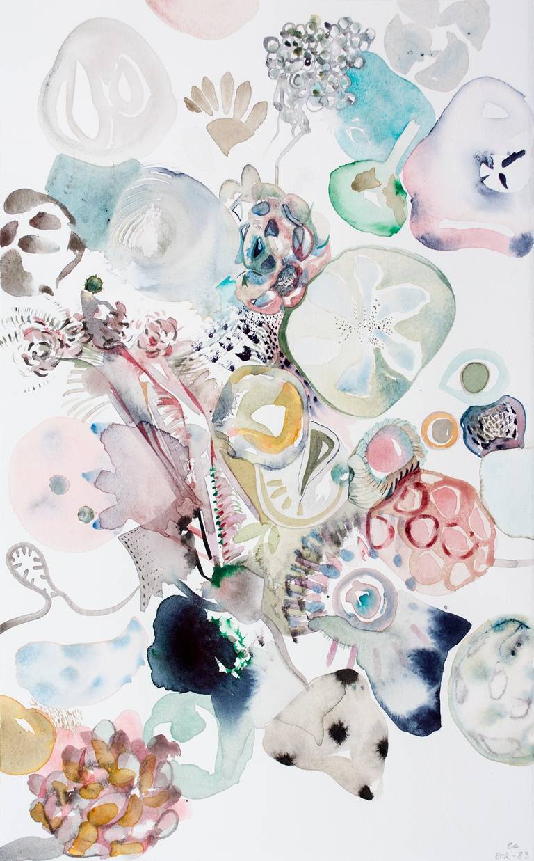 Emilie Clark Abstract Drawing - Untitled (EHR 83)