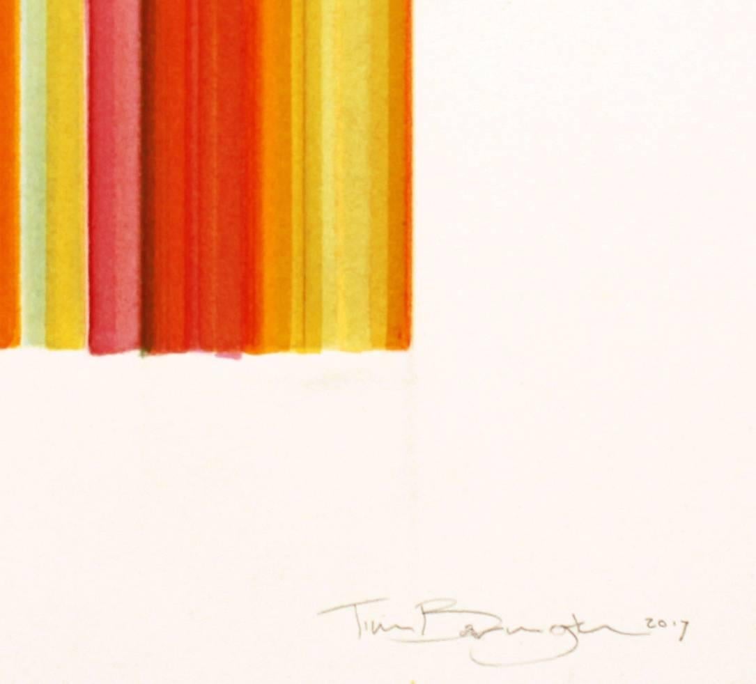 Tangerine  - Abstract Geometric Art by Tim Bavington