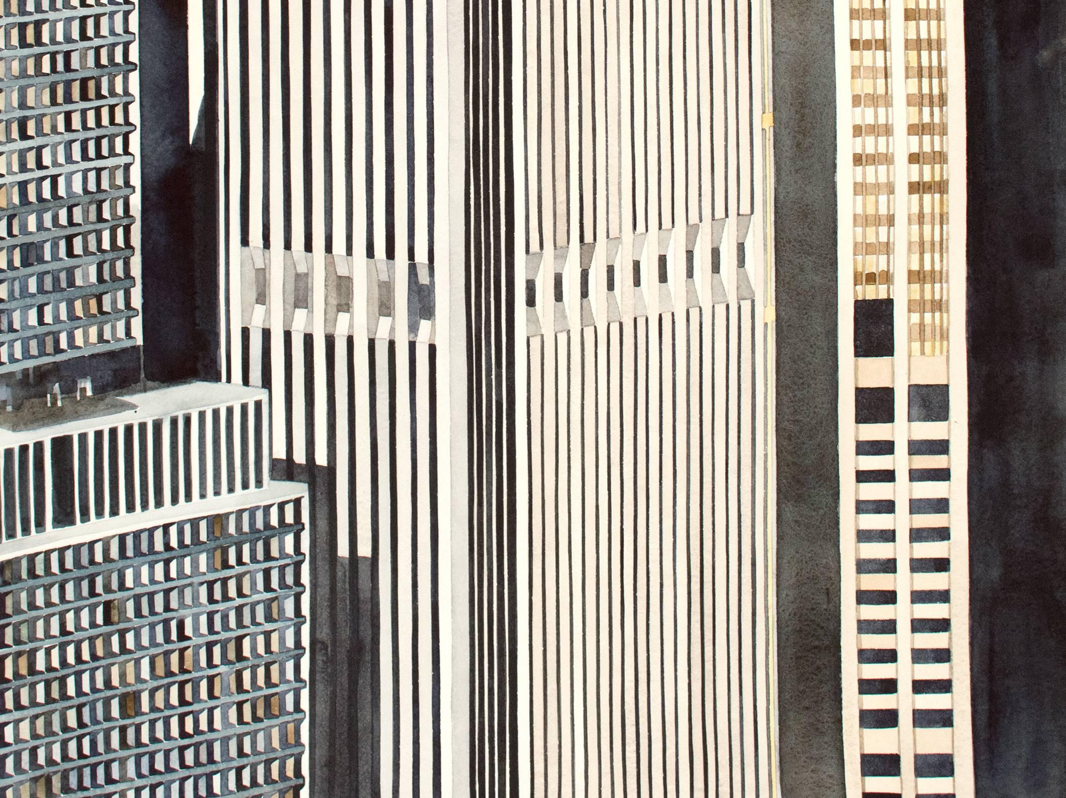 Lower Manhattan From 1200' - Contemporary Art by Amy Park