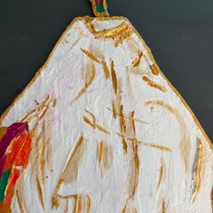 Poire blanche colorée