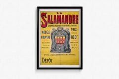 1906 Original La Salamandre E. Chaboche French Stove Advertising Poster