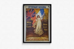1919 Original Poster by Firmin Bouisset 5th National Loan WWI France