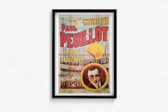 Circa 1925 Original Poster L'Aviateur Paul Peuillot King of the Parachute