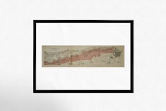 1929 Original Poster Les Grands Bourgognes Côte de Nuits Burgundy Wine Map