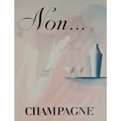 1932 Original Poster by Paul Iribe Non... Champagne French Art Deco Advertising