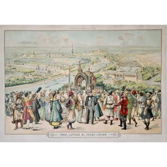 1900 Original Poster Paris Capitale du Monde Civilisé Exposition Universelle