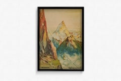 Cartel original de 1935, obra de E. Paul Champseix: «Teleférico de Artouste, Pirineos»