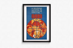1969 Original Poster OSPAAAL Asia Solidarity Cuban Political Art