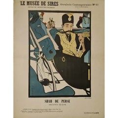 Originalplakat von Auguste Roubille, „Schah von Persien“, um 1900