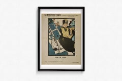 Circa 1900 Original Poster by Auguste Roubille Shah of Persia