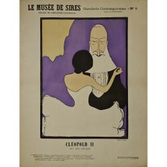 Originalplakat von Auguste Roubille, um 1900: König Leopold II.
