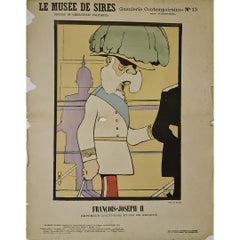 Originalplakat von Auguste Roubille, um 1900: Kaiser Franz Joseph I.