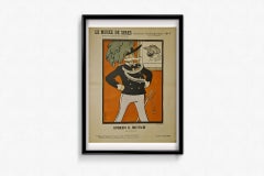 Circa 1900 Original Poster by Auguste Roubille King Umberto I