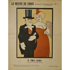 Circa 1900 Original Poster by Auguste Roubille President Émile Loubet