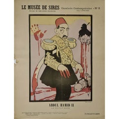 Originalplakat von Auguste Roubille aus der Zeit um 1900: Sultan Abdul Hamid II.