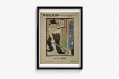 Circa 1900 Original Poster by Auguste Roubille President Paul Kruger