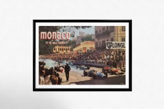 1969 Original Poster by R. Maestri Monaco Grand Prix Formula One Racing