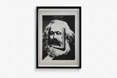 Circa 1972 Original Poster by Grapus Karl Marx Paul Éluard French Political Art