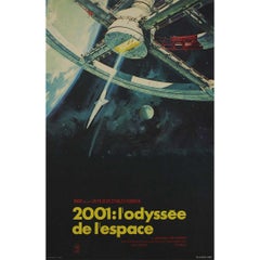 1968 Original French Movie Poster 2001 A Space Odyssey by Robert McCall