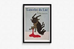1974 Original Poster by Raymond Savignac Lancelot du Lac Robert Bresson