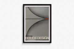1970 Original Piero Fornasetti Bolide Design Louvre Exhibition Poster