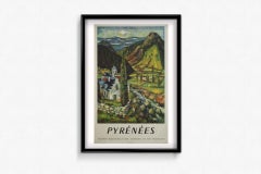 1959 Original SNCF Pyrénées Poster by Gérard Calvet