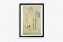 Affiche originale des Jeux Olympiques de Munich de 1972, réalisée par Oskar Kokoschka