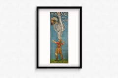 Affiche originale de cirque datant d'environ 1930 : « Miss Aboko et son Indien »