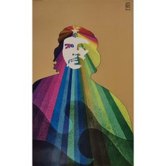 Circa 1970 OSPAAAL Radiant Che Poster by Alfredo Rostgaard