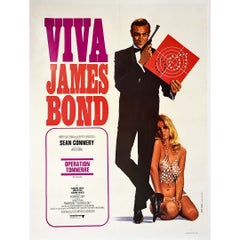 Affiche du film « Thunderball » de James Bond (1970), réalisée par Yves Thos et Jouineau Bourduge