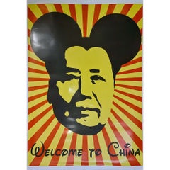 Circa 1980 Welcome to China Mickey Mao Original Poster