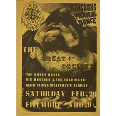 1966 King Kong Memorial Dance Family Dog FD-2 Concert Poster