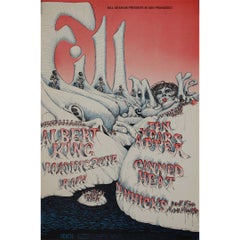 1968 Lee Conklin Albert King Fillmore Original Concert Poster BG-126