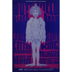 1968 Lee Conklin Butterfield Blues Band Concert Poster BG-107