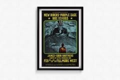 1971 Singer and Satty New Riders Boz Scaggs Fillmore West Poster
