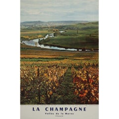 1961 Original Poster by Boquet La Champagne Vallée de la Marne